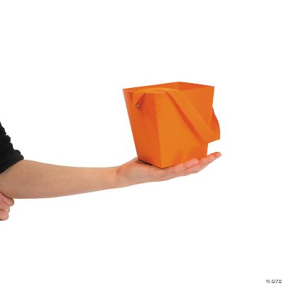 Orange Buckets with Ribbon Handle Oriental Trading
