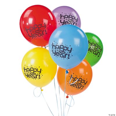 Latex “Happy New Year” Bright Balloons