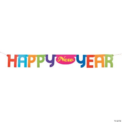 “Happy New Year” Bright Jointed Banner
