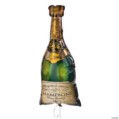 Champagne Bottle-Shaped Mylar Balloon