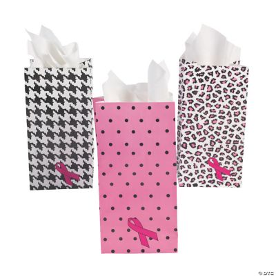 Mini Pink Ribbon Treat Bags