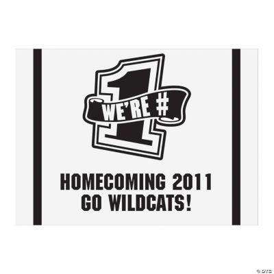 Personalized Black Team Spirit Sign