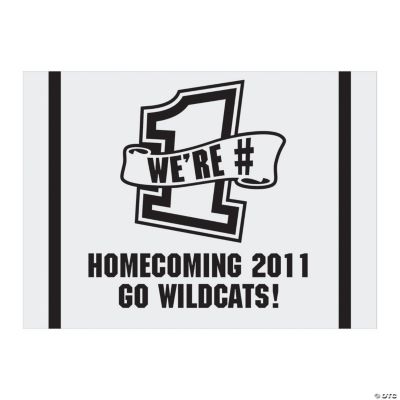 Personalized White Team Spirit Sign