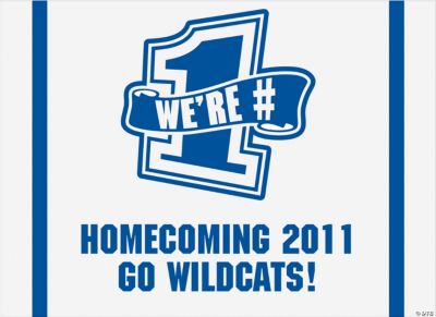 Personalized Blue Team Spirit Sign