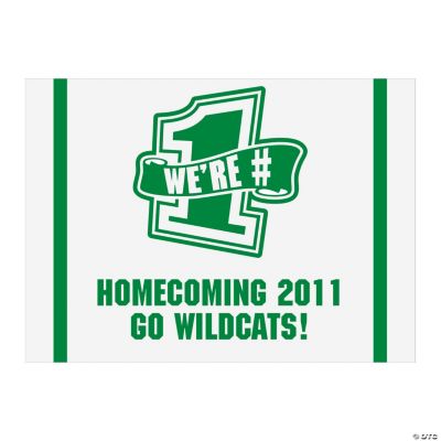 Personalized Green Team Spirit Sign
