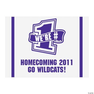 Personalized Purple Team Spirit Sign