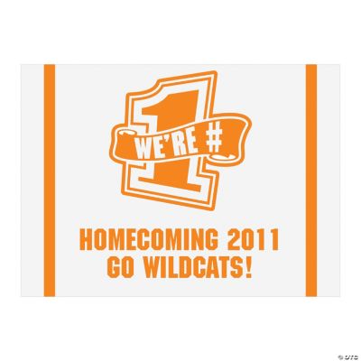 Personalized Orange Team Spirit Sign