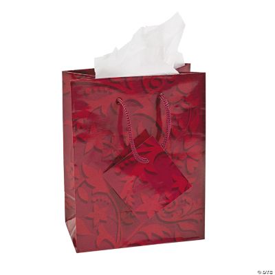 Small Red On Red Wedding Gift Bags