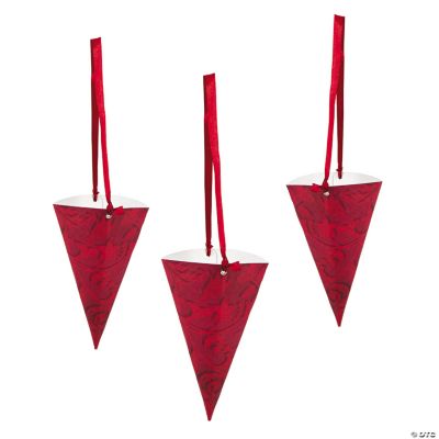 Red On Red Wedding Treat Cones