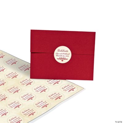 Personalized Red On Red Envelope Seals