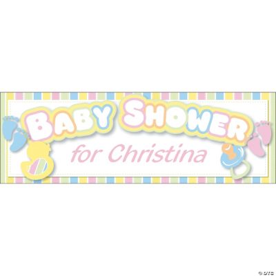 Personalized Baby Shower Banners - Medium