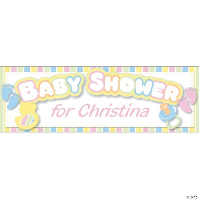 Personalized Baby Shower Banners - Large