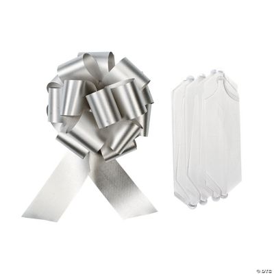 Silver Wedding Pull Bows