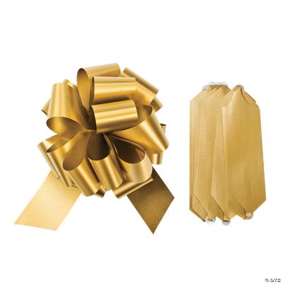 Gold Wedding Pew Bows