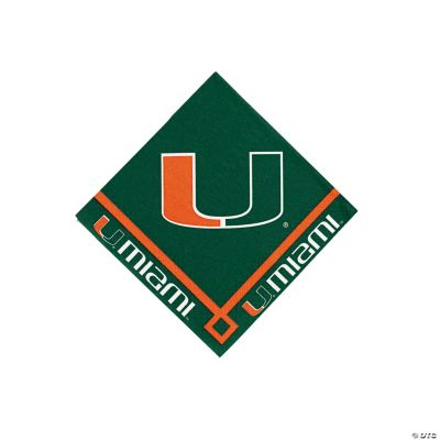 NCAA™ Miami Beverage Napkins