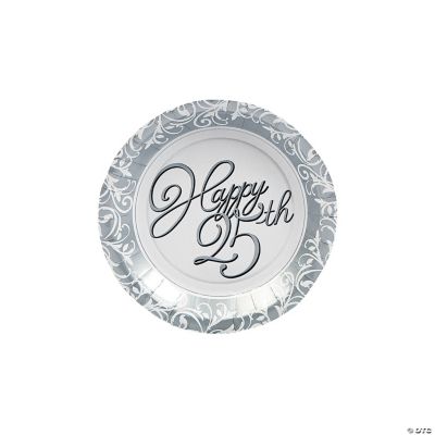 25th Anniversary Dessert Plates