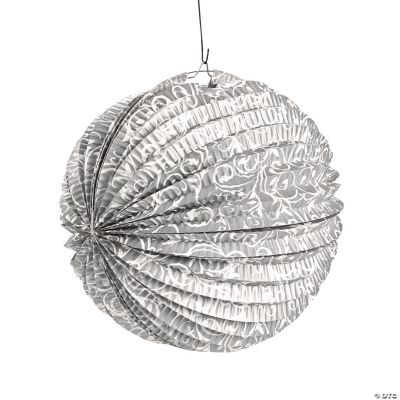 Silver Flourish Party Lanterns
