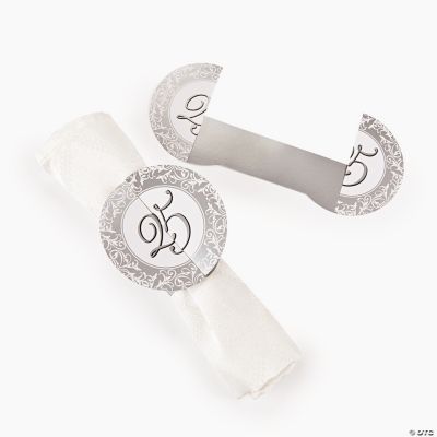 25th Anniversary Napkin Rings