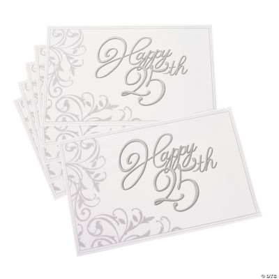 25th Anniversary Place Mats