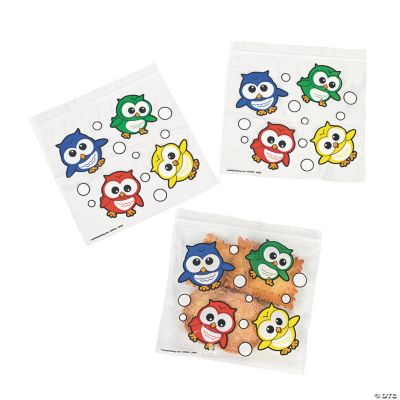 Resealable Owl Sandwich Bags