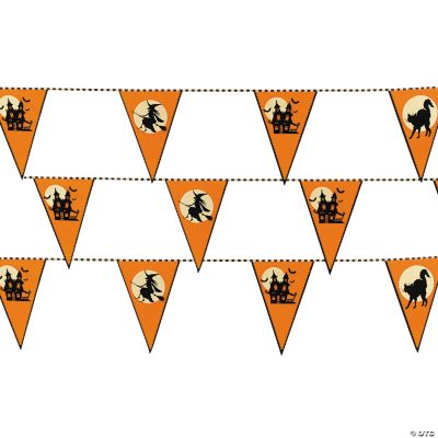 Halloween Silhouette Pennant Banner