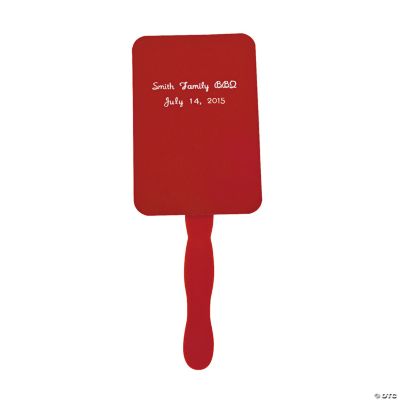 Personalized Red Fans