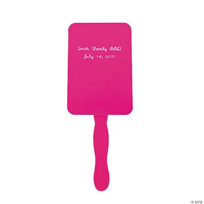 Personalized Hot Pink Fans