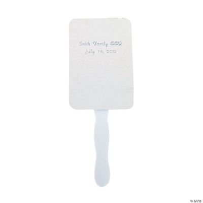 Personalized White Fans