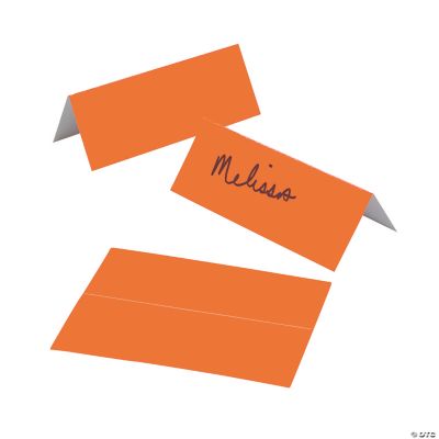 Orange Place Cards