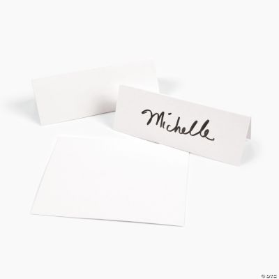 White Place Cards