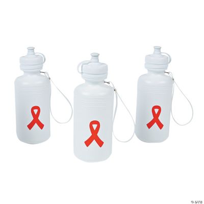 Red Ribbon Water Bottles