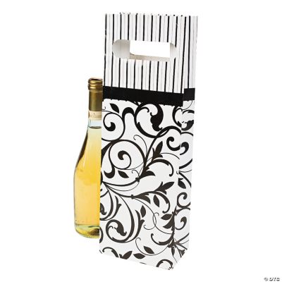 Black & White Wine Bags