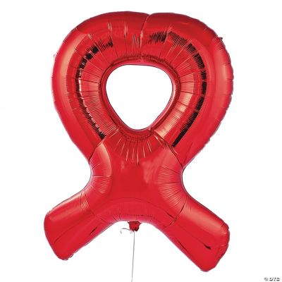 Jumbo Red Ribbon Mylar Balloon