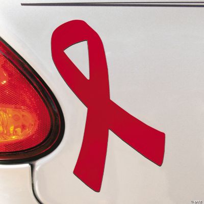 Red Awareness Ribbon Car Magnets