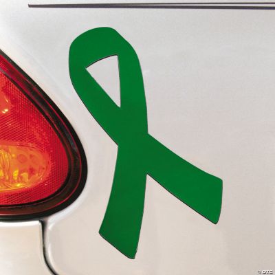 Green Awareness Ribbon Car Magnets