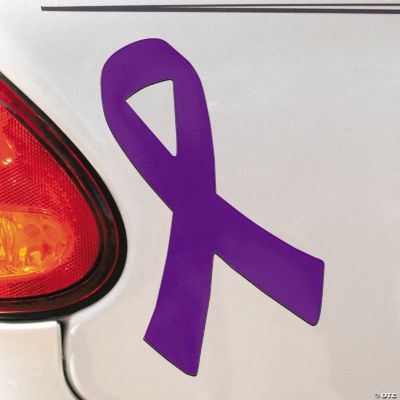 Purple Awareness Ribbon Car Magnets