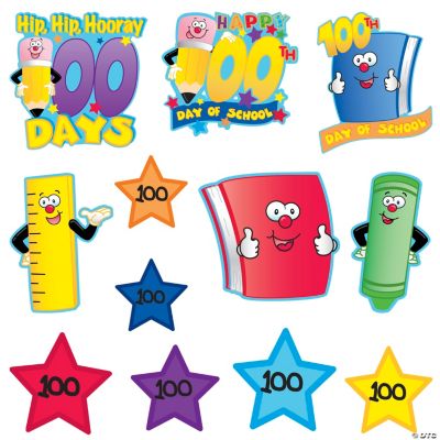 “100th Day Of School” Wall Cutouts
