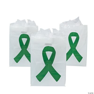 Green Ribbon Treat Bags