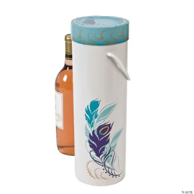 Peacock Wedding Wine Boxes