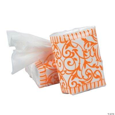 Orange Wedding Facial Tissue Packs