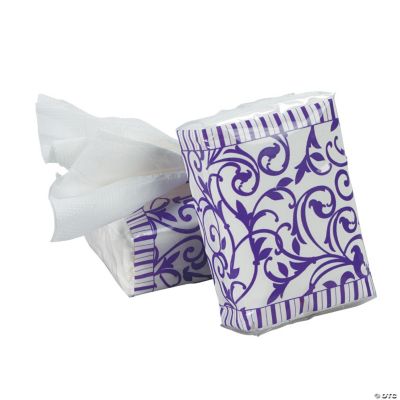 Purple Wedding Facial Tissue Packs