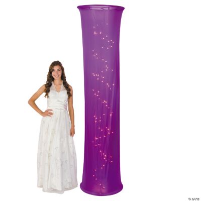 Light-Up Purple Fabric Column
