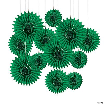 Green Tissue Hanging Fans