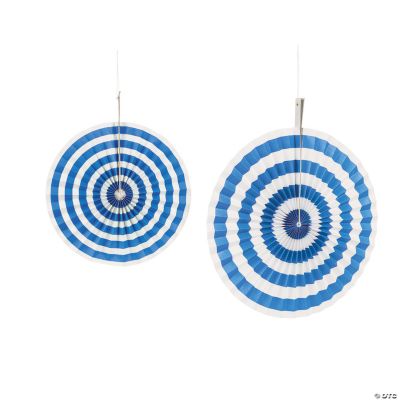 Blue Stripe Hanging Fans