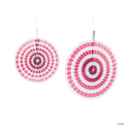 Candy Pink Stripe Hanging Fans