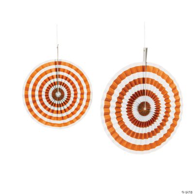 Orange Stripe Hanging Fans