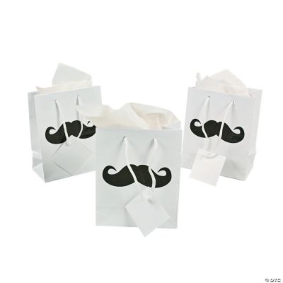 Small Mustache Party Gift Bags