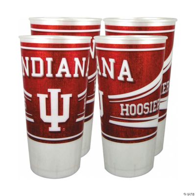 NCAA INDIANA HOOSIERS 24 OZ PLASTIC CUPS