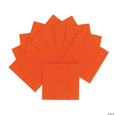 Personalized Beverage Napkins - Orange