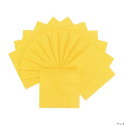 Personalized Lunch Napkins - Yellow